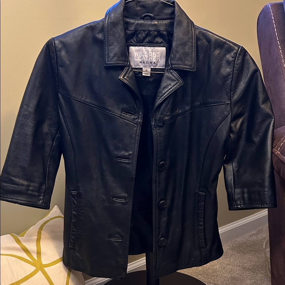 Wilsons Leather Women's Black Leather Jacket